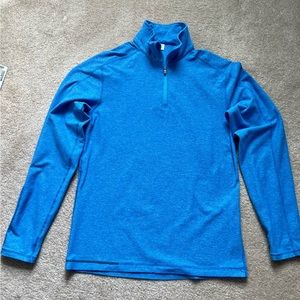 Lululemon Men’s Surge, Half Zip, long sleeve shirt, size Medium, Heather Blue